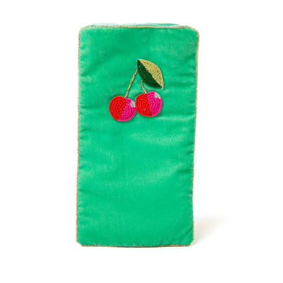 The Cherryade My Doris Glasses Case with beautiful beaded detailing and a cotton lining. Makes a great gift